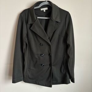 41 Hawthorn Women's Dark Gray Double-Breasted Pea Coat